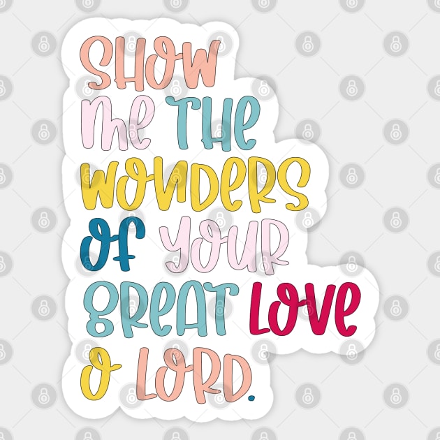 God of Great Love Sticker by CarolineTherese